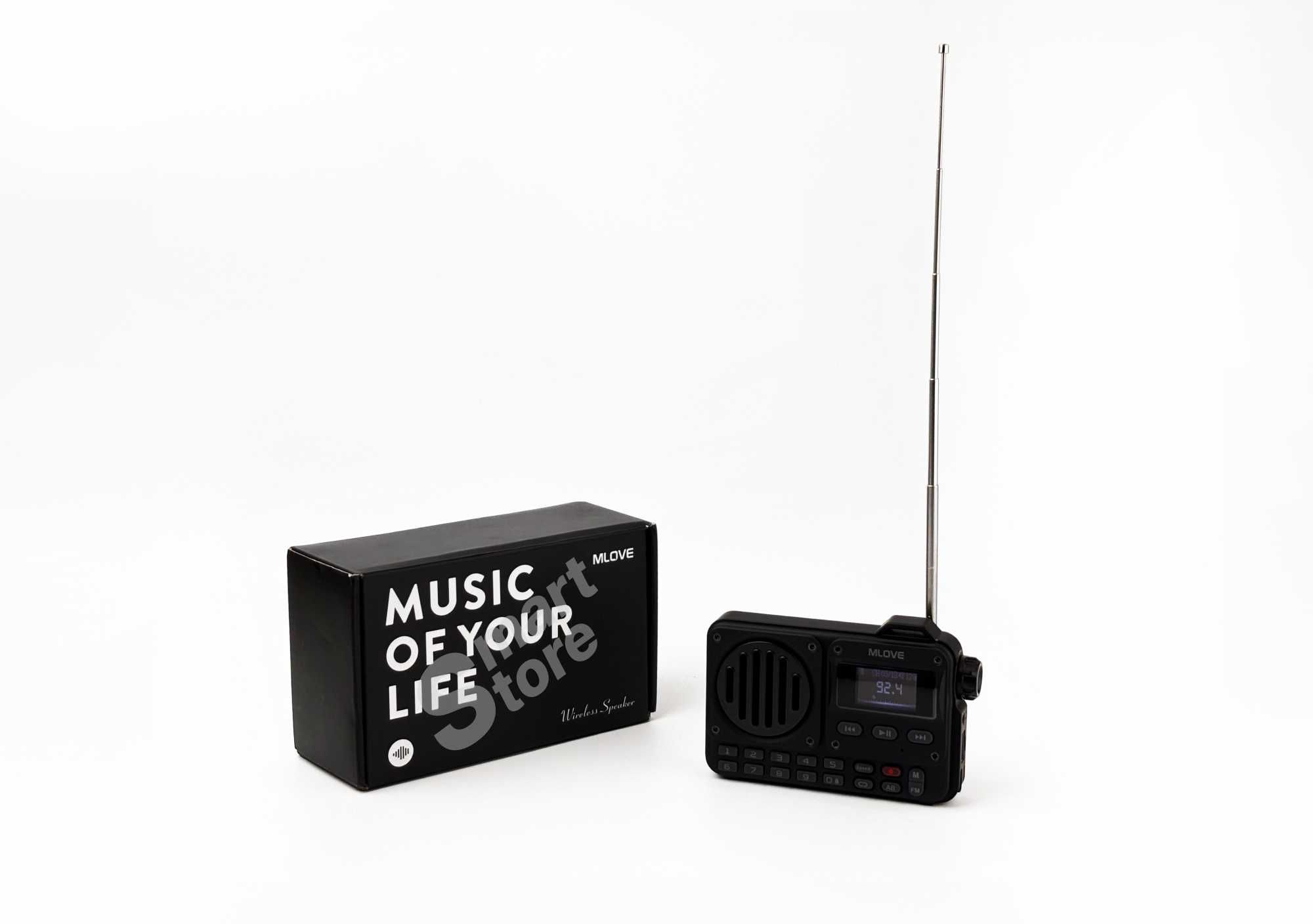 Портативна Bluetooth колонка MLOVE BV800 з FM-радіо та LCD-дисплеєм