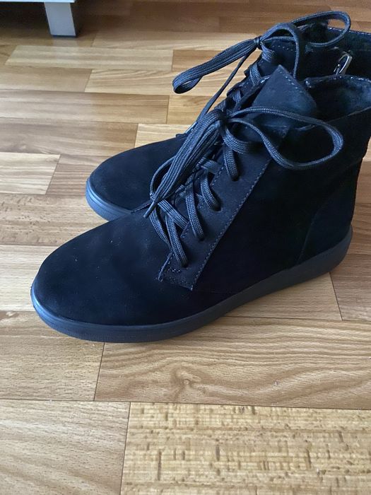 Напівчобітки жіночі зимові замшеві