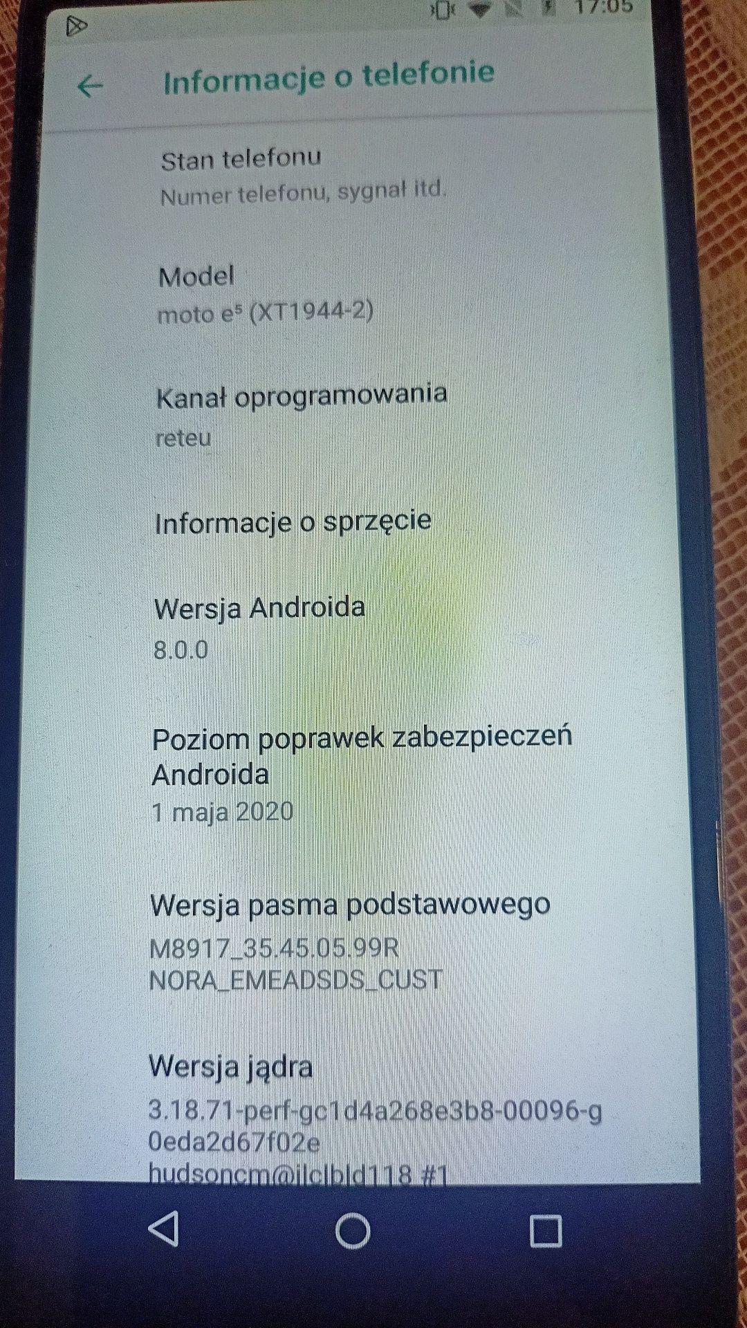 Motorola Moto e5