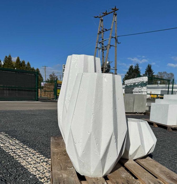 Zestaw Donic betonowych Diamenty, Śnieżnobiałe, Niemalowane, 3  szt