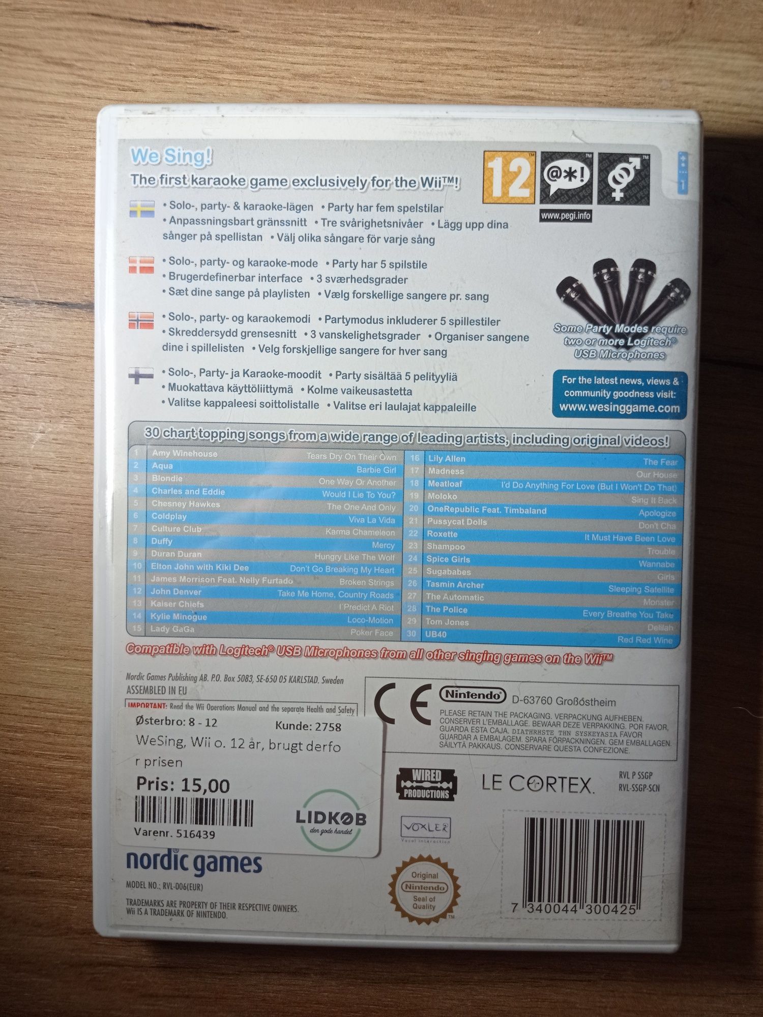 We Sing - Wii (Nintendo)