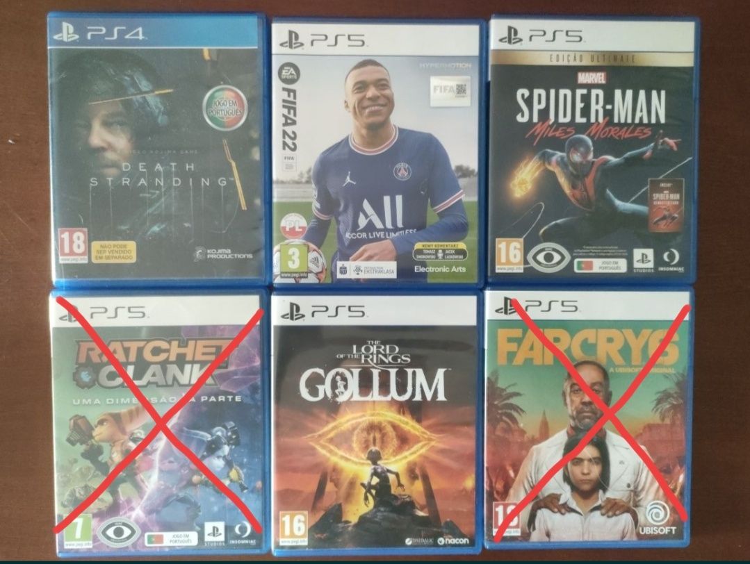 Vendo jogos PS5 novos