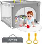 Parque dobrável para bebés com portas | Folding baby playpen