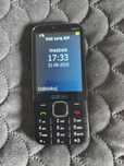 Czarny telefon Maxcom MM330 dla seniora + słuchawki