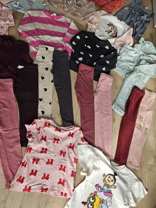 Paka ubrań dla dziewczynki jesień/zima 110/116 H&M