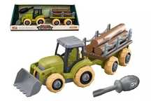Mini farma traktor z przyczepą do skręcania. Artyk