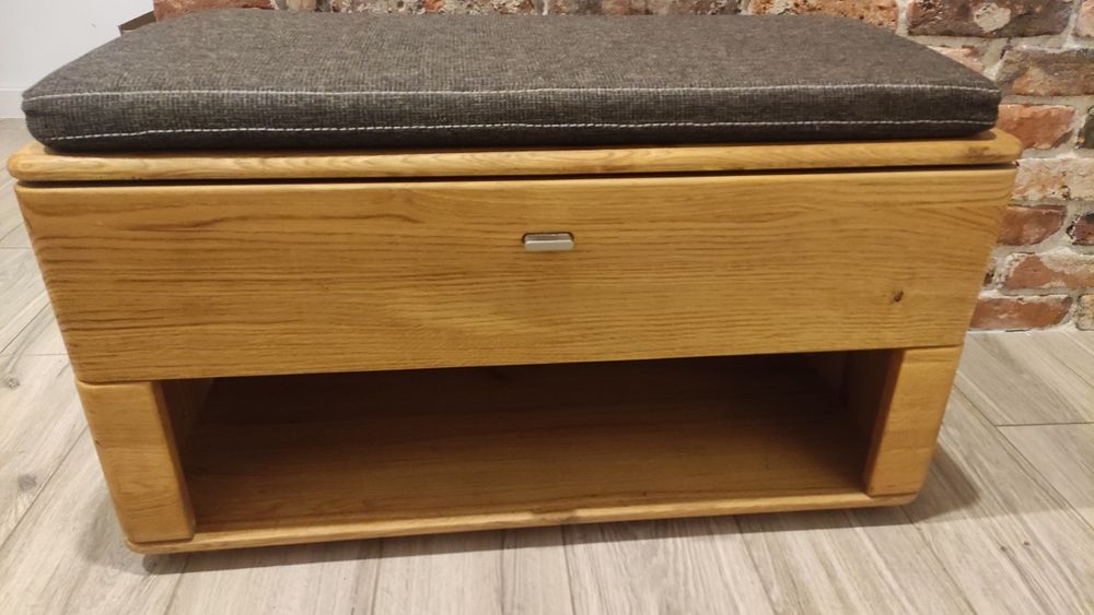 Szafka na Buty z Siedziskiem Denver Typ 60, meble dekort, dąb