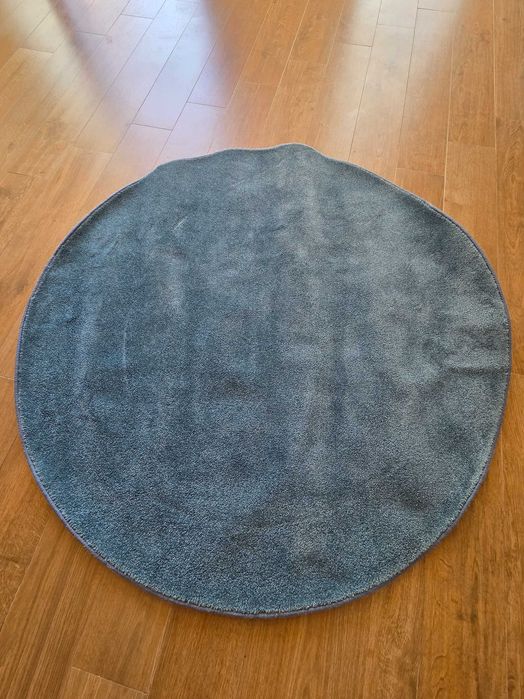 Tapete redondo azul