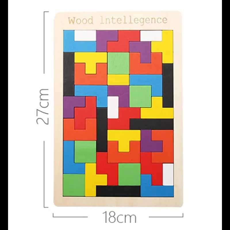 Puzzle drewniane tetris