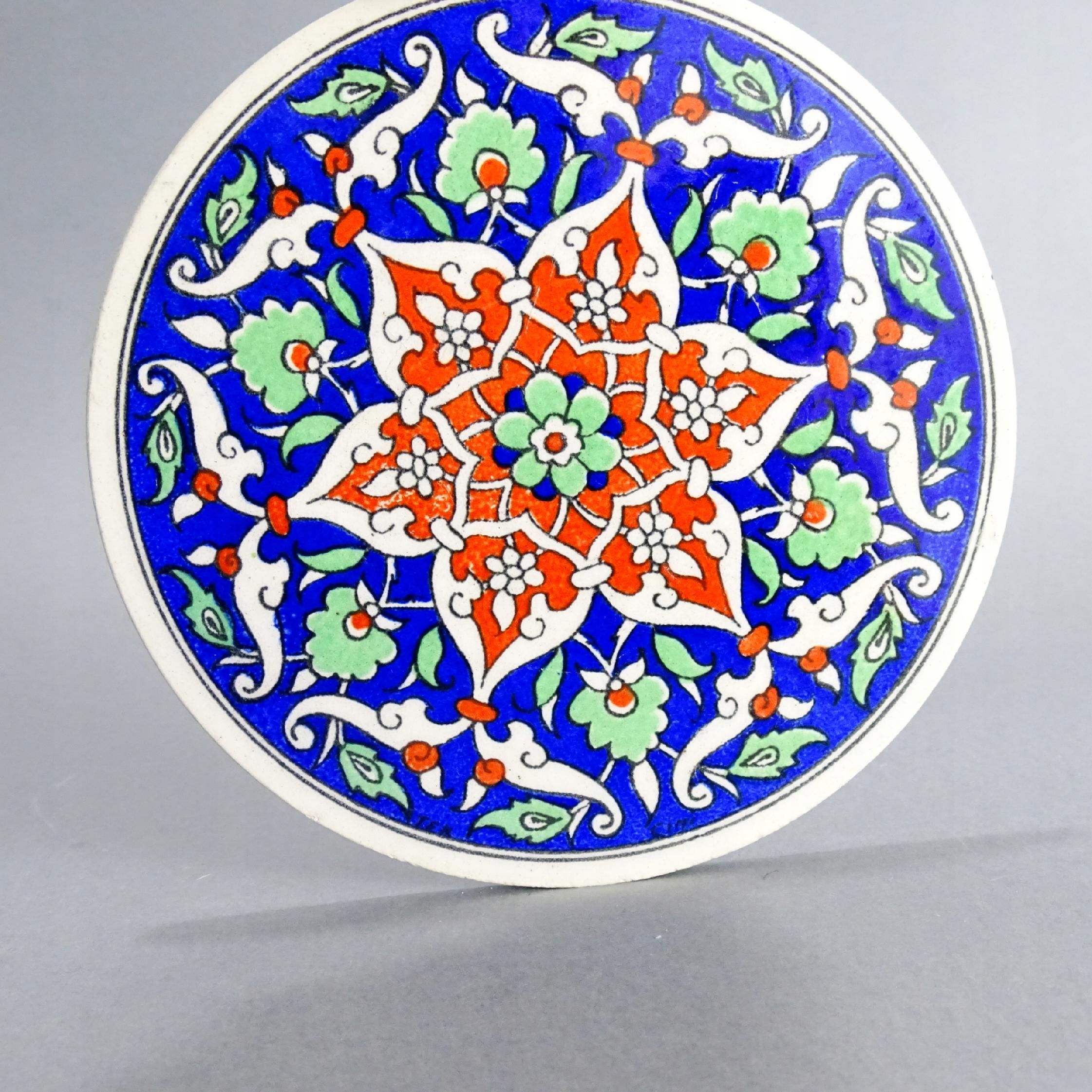 ceramika turecka piękna podstawa stołowa pod naczynia