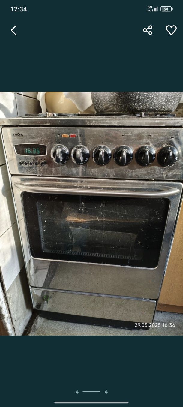 Kuchenka gazowa z piekarnikiem elektrycznym