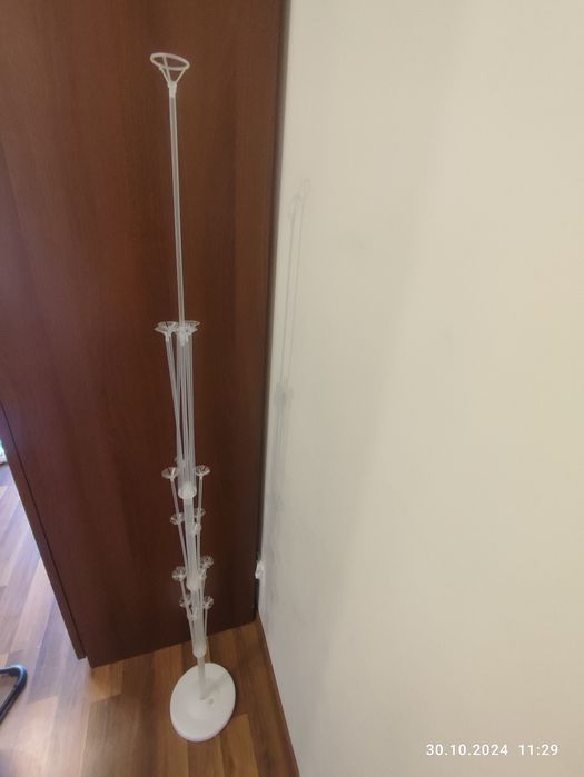 Nowy biały stelaż podstawka na balony