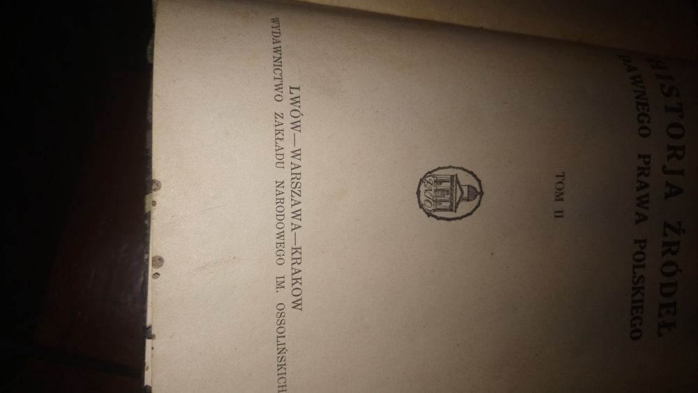 Stara Księga Historja Źródeł Dawnego Prawa Polskiego Tom 2