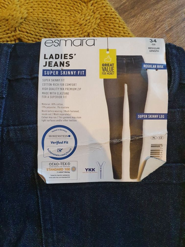 Spodnie jeans damskie r. 34 Esmara