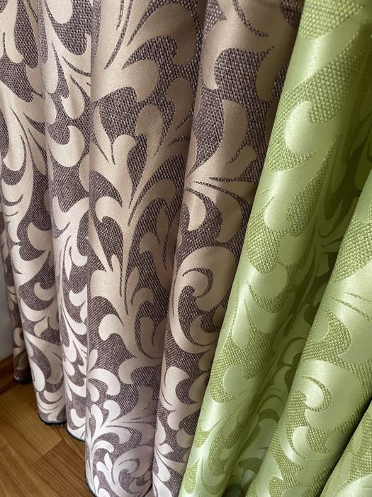 Шторы рогожка с вензелем