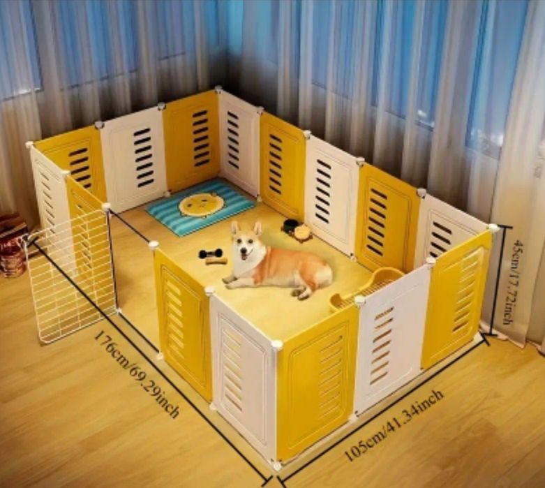 Великий вольєр манеж для тварин  є різні розміри