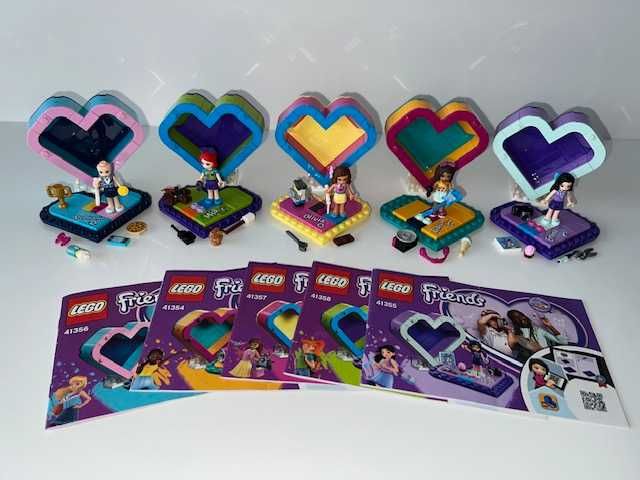 LEGO Friends pudełko serce 41356,41354,41357,41358,41355 zestaw
