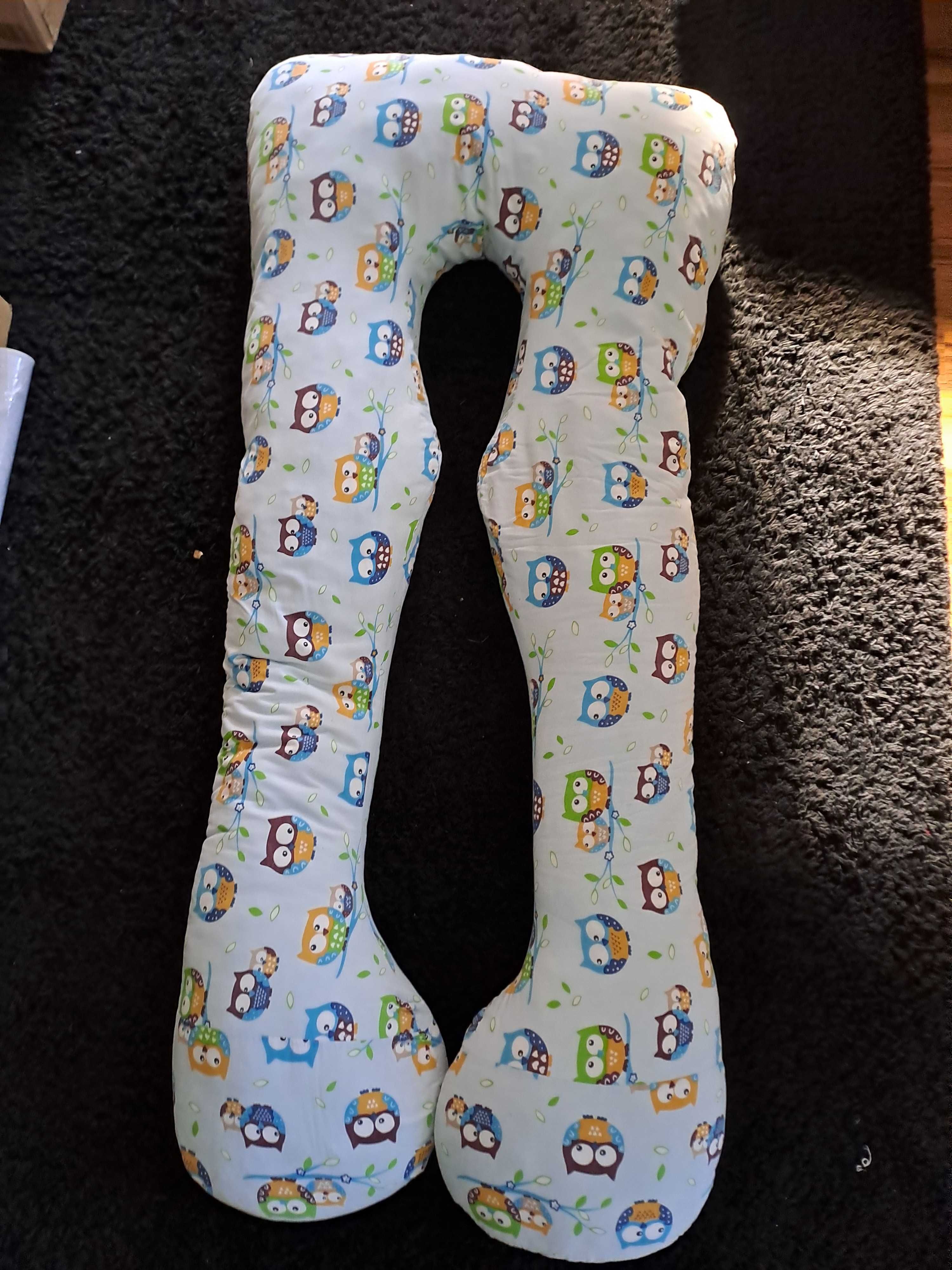 Poduszka ciążowa / do karmienia U – Dariana, 150 cm, sowy