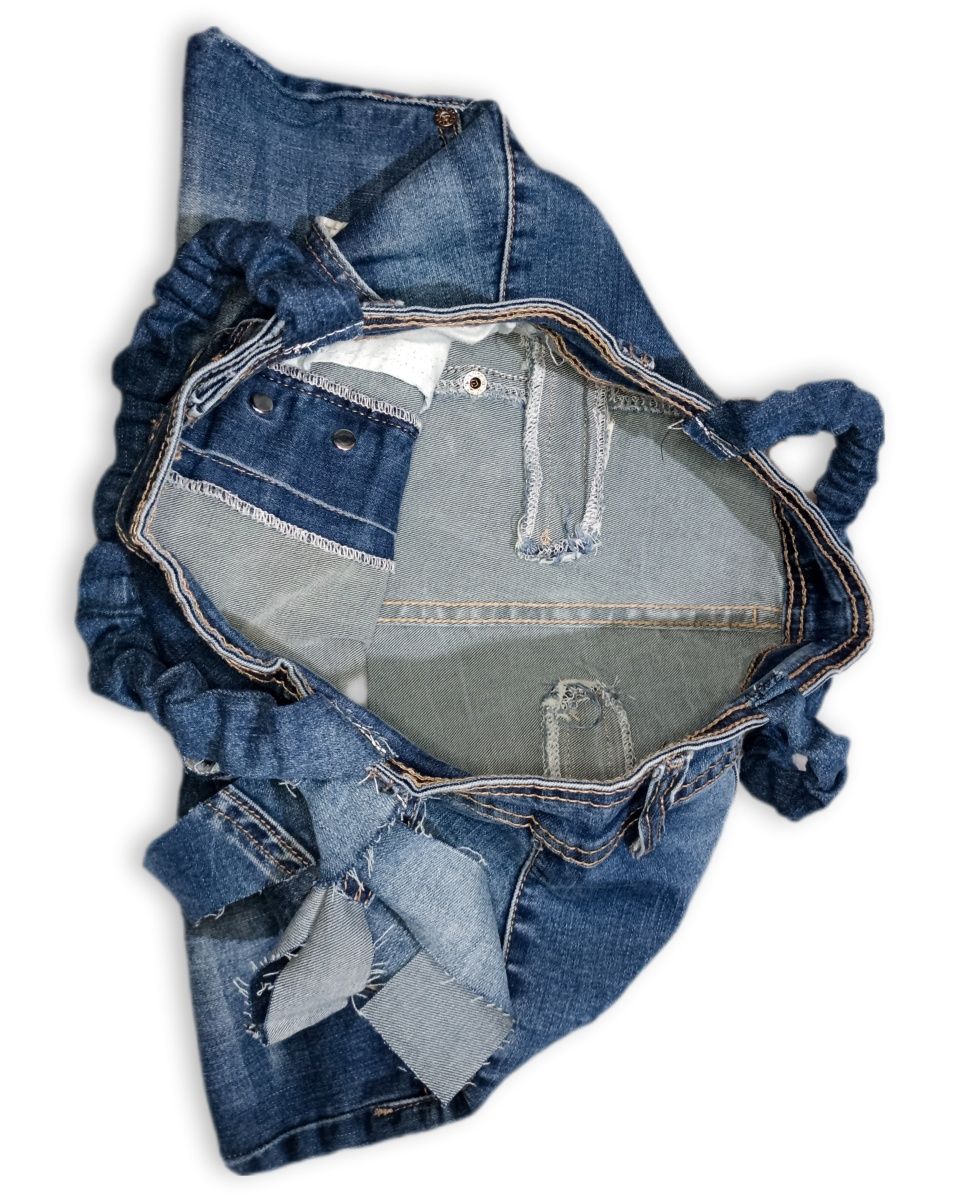 Torba torebka jeansowa handbag handmade custom Y2K alternative SWAG