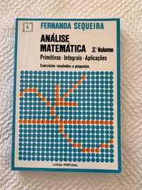 Análise Matemática Primitivas Integrais Aplicações Fernanda Sequeira