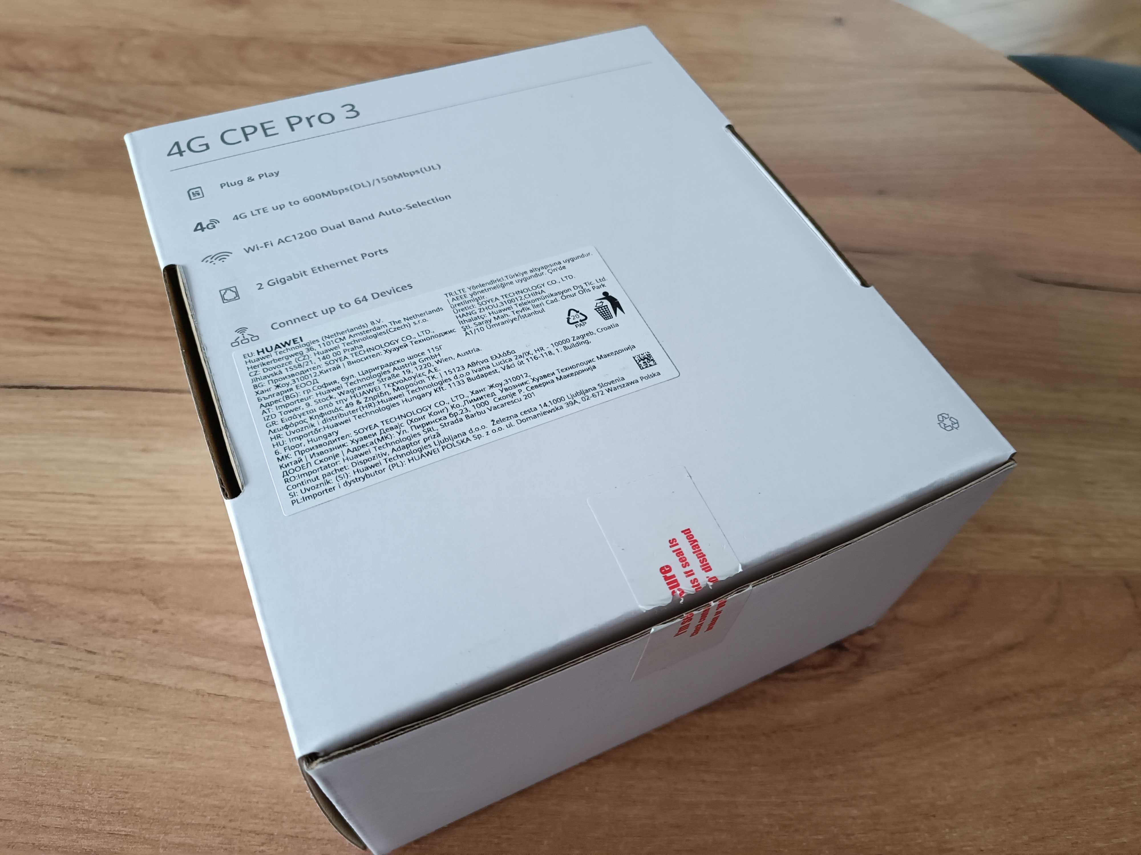 Router LTE Soyealink (Huawei) 4G+ CPE Pro3 B628-350 AC1200 5GHz SIM