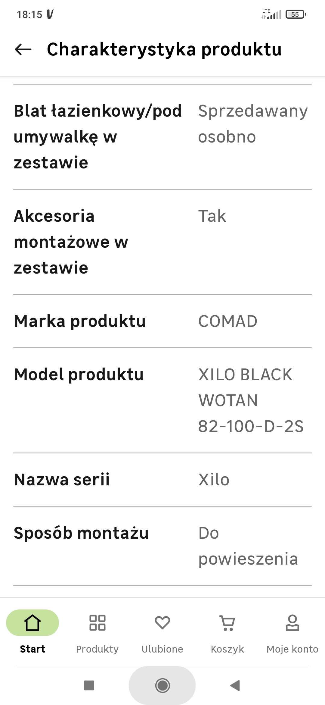 Szafka pod umywalke