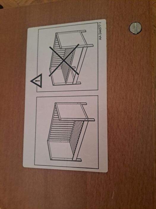 Używane łóżeczko IKEA LEKSVIK z materacem