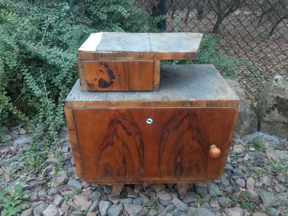 stare nakastliki, szafki nocne - vintage, PRL art deco lub stylizowane
