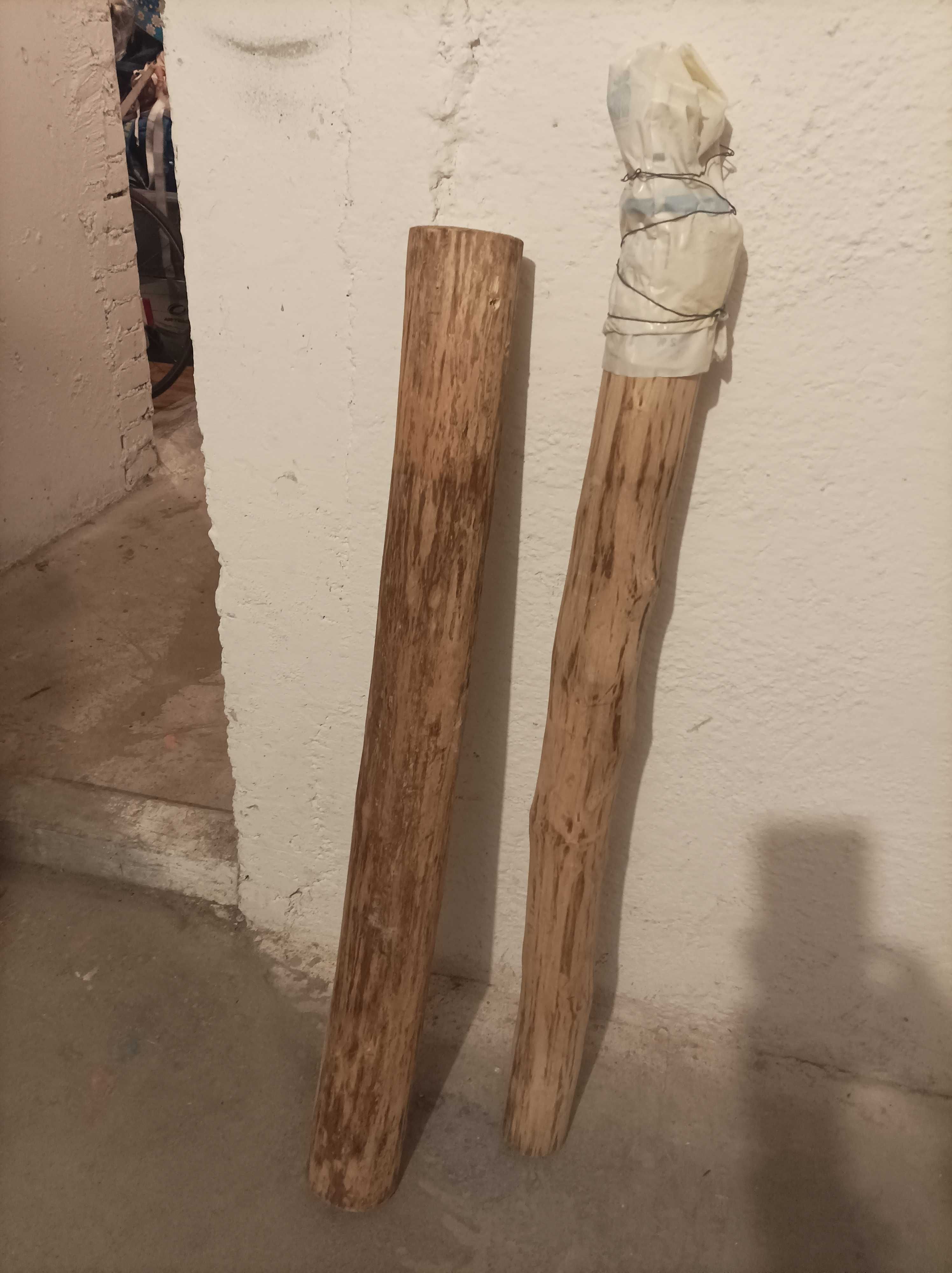 Słupki ogrodzeniowe drewniane, wys. 86 cm