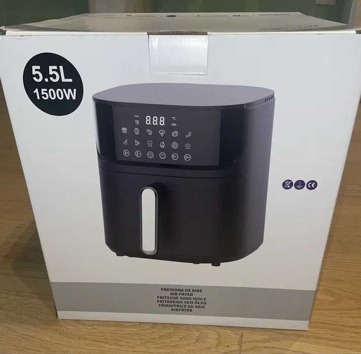Air Fryer 5,5L 1500W Preta