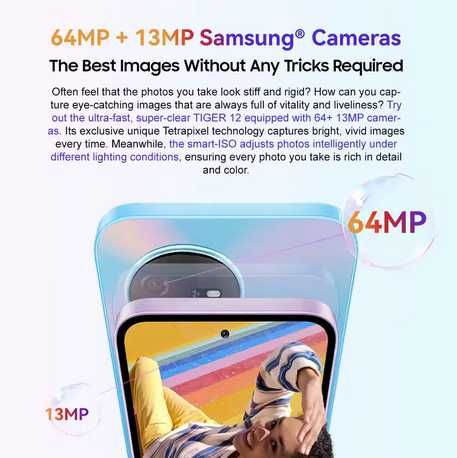 Oscal Tiger 12. 16Gb(8+8)/128Gb, 120Hz, G99, 64Mp, 5000ma, NFC, 33W