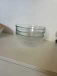 Conjunto de 3 Tigelas IKEA BLANDA – Vidro Transparente (20 cm)