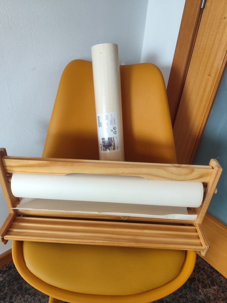 Suporte para rolo de desenho com 2 rolos