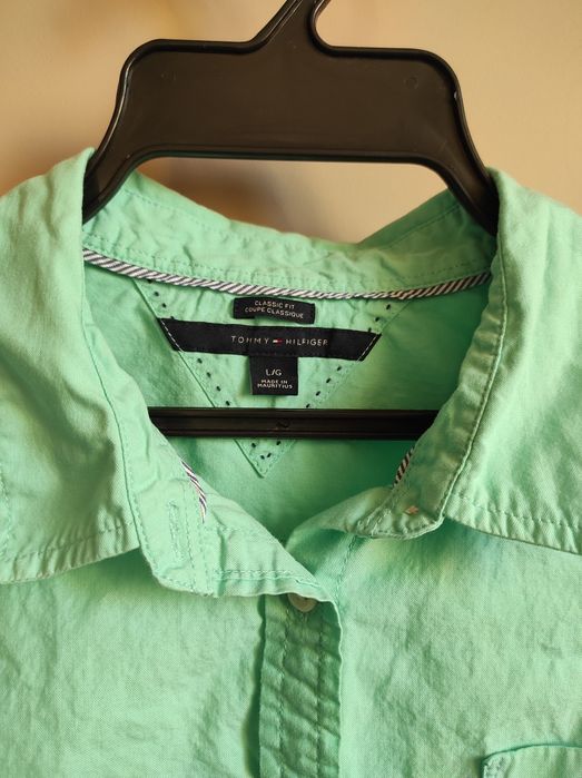 Koszula zielona wiosenna letnia bluzka