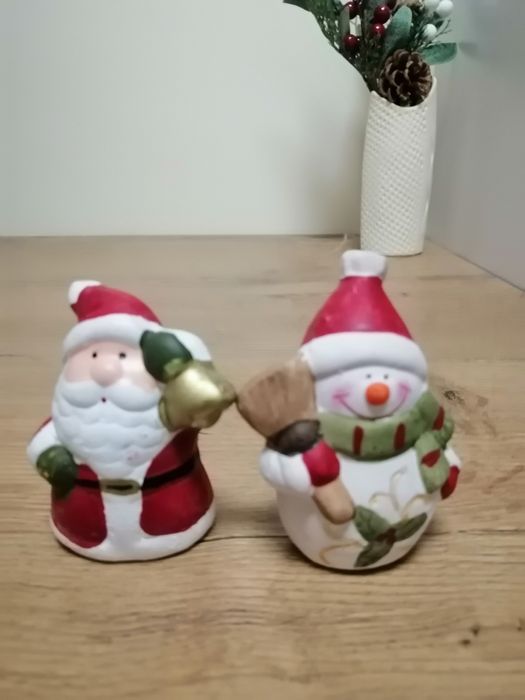Figurki świąteczne ceramiczne nowe