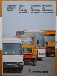 MAGIRUS-DEUTZ program produkcyjny prospekt niemiecki rok 1977