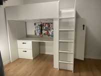 Zestaw Ikea Smastad łóżko piętrowe biurko szafa