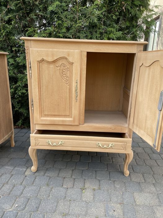 Komoda ludwikowska oczyszczona dąb stan surowy Ludwik XV