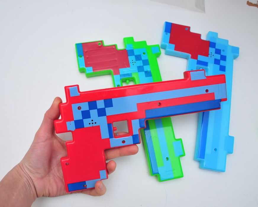 Оружие Minecraft меч Майнкрафт пистолет топор свет звук алмазный меч