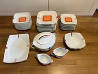 Zestaw obiadowy porcelana dla 12 osób Ćmielów Akcent