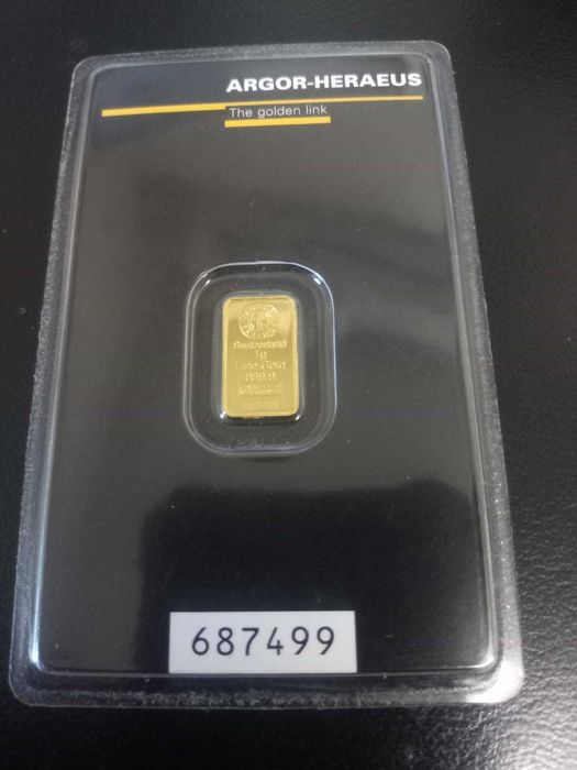 Barra de Ouro de 1 grama