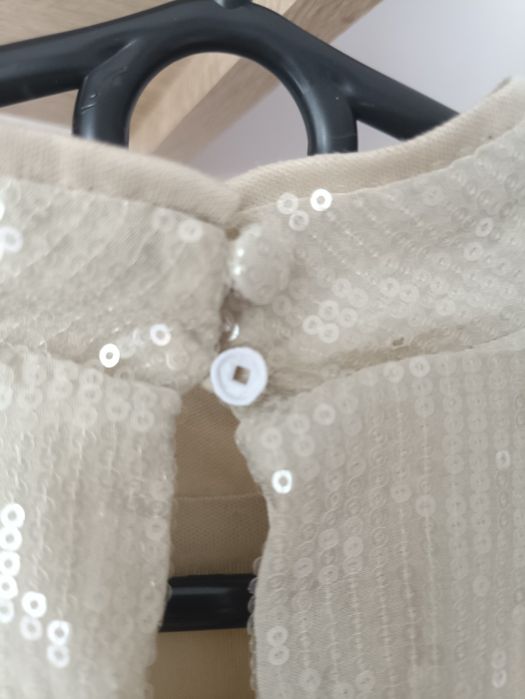 Reserved rozmiar 36 S sukienka cekiny błyszcząca długa midi