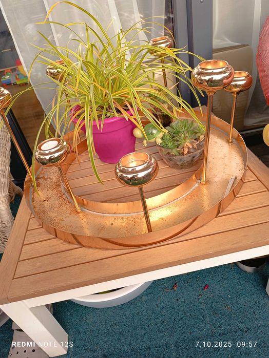 Stolik ikea ogrodowy gratis świecznik