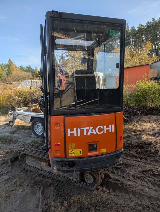 Hitachi ZX19, minikoparka 2tony, 2260 motogodzin, przyczepka