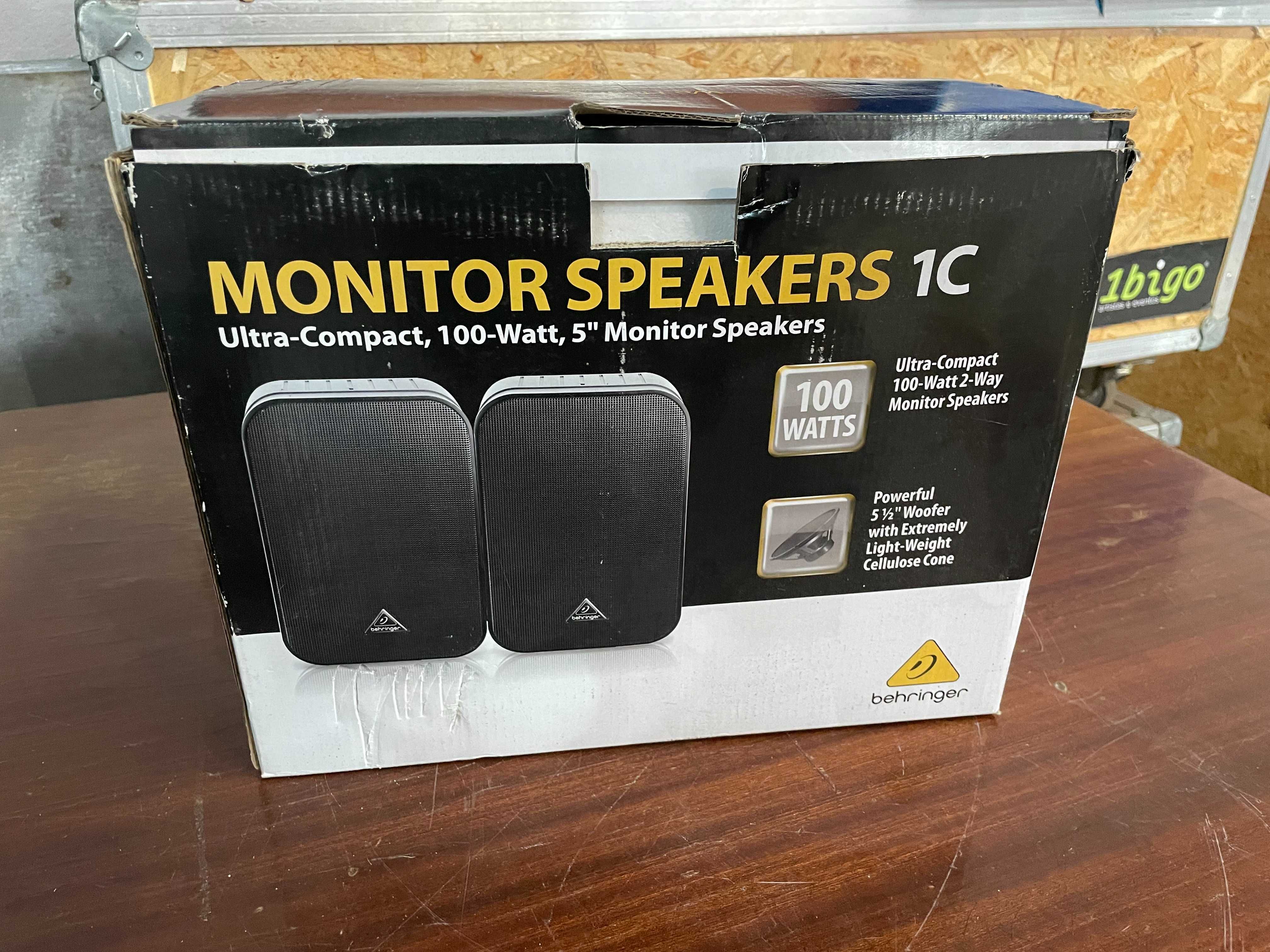 Colunas Behringer 1C pretas – 8 unidades - novas