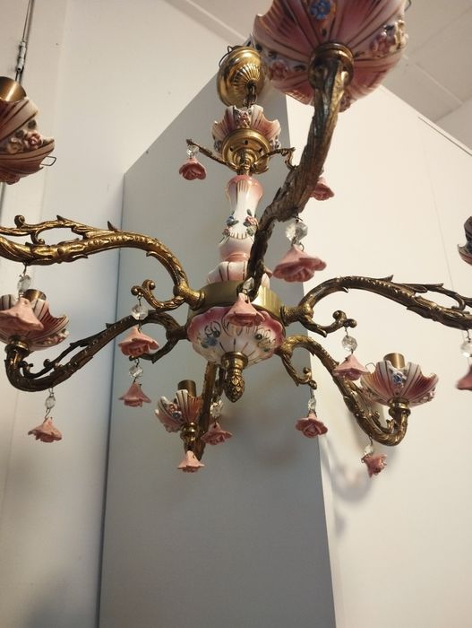 Люстра бронза порцеляна