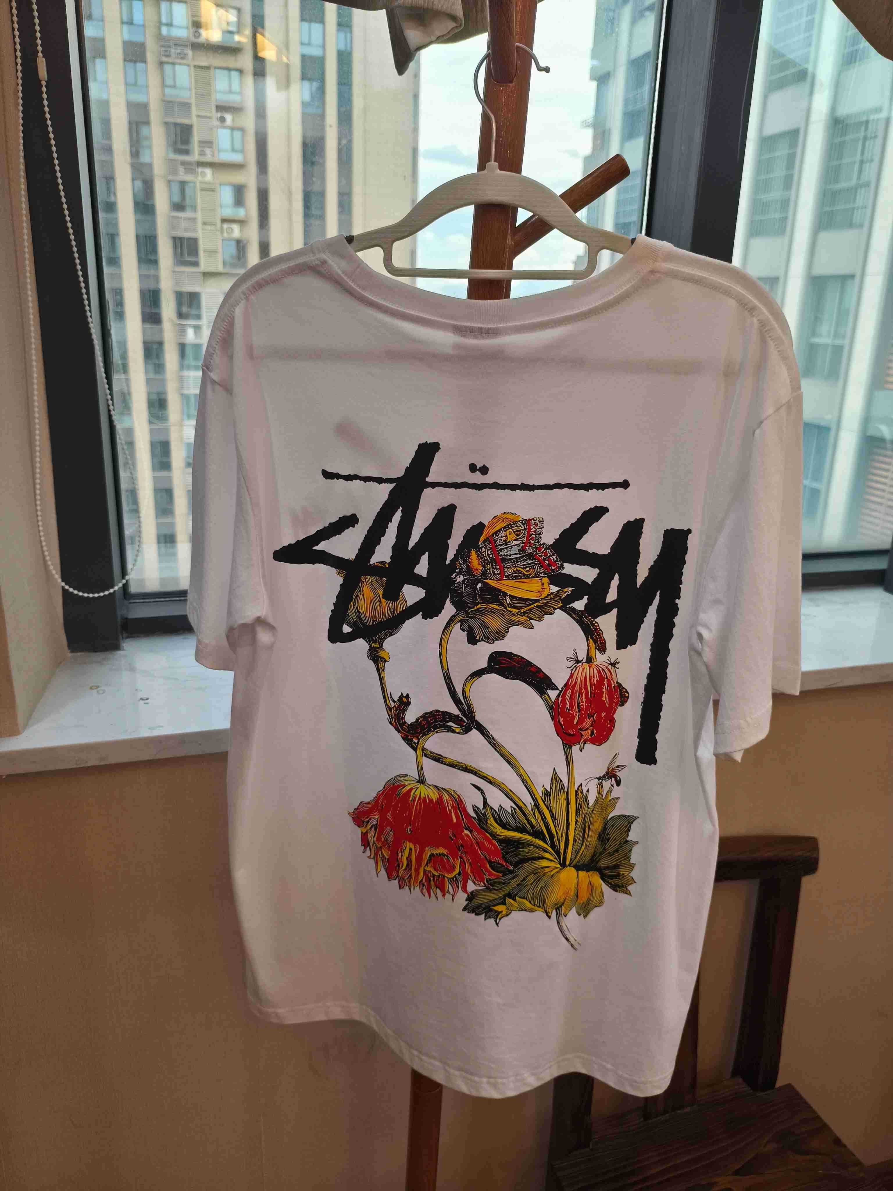 Męska biała koszulka Stussy Summer Casual, rozmiar M