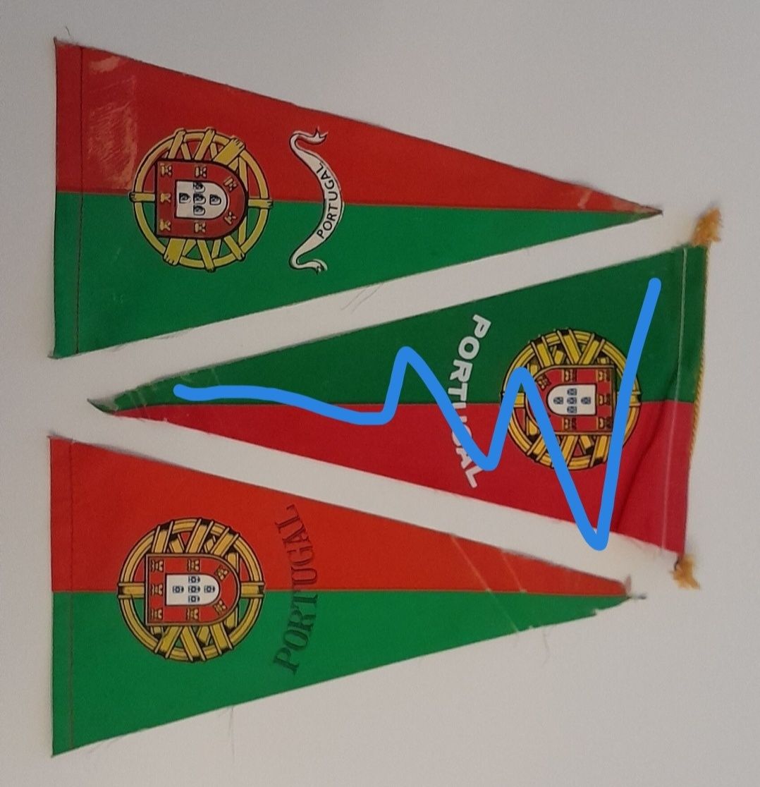 Vários galhardetes Lisboa etc