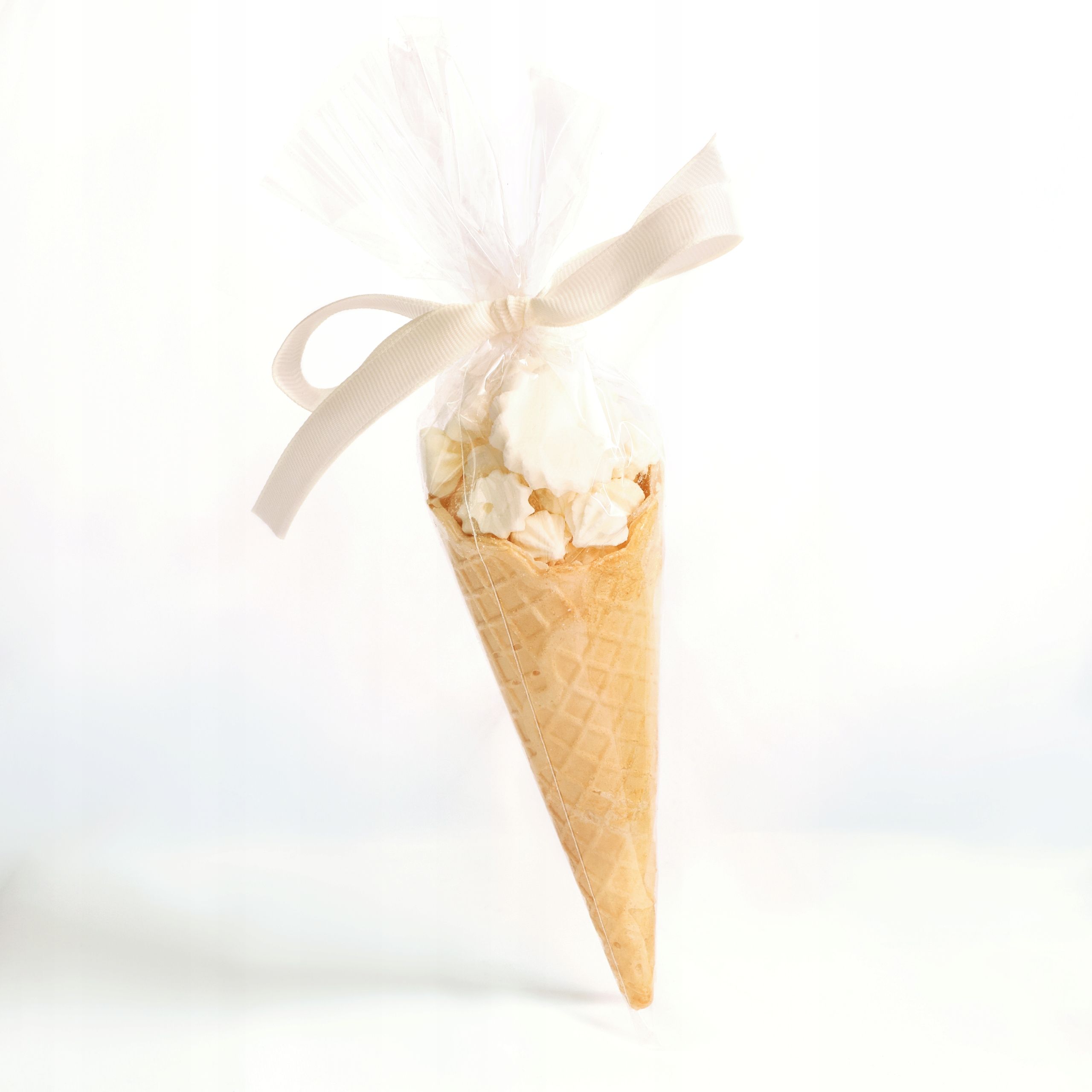 Różowe Lody z Bezy w Wafelku - Słodkie Podziękowania dla Gości