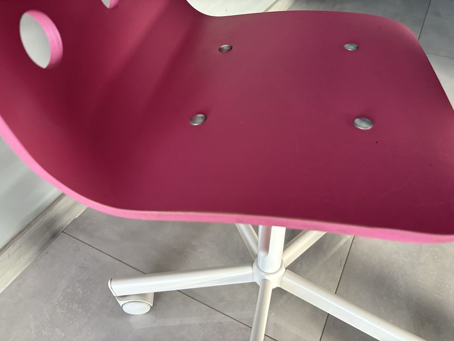 Krzesło obrotowe,dziewczęce,różowe IKEA